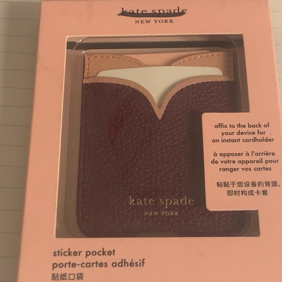 Kate Spade Sticker Pocket an instant cardholder for your device - Picture 3 of 8